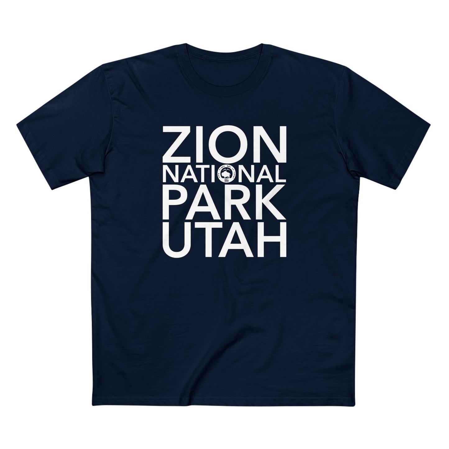 Zion National Park T-Shirt Block Text