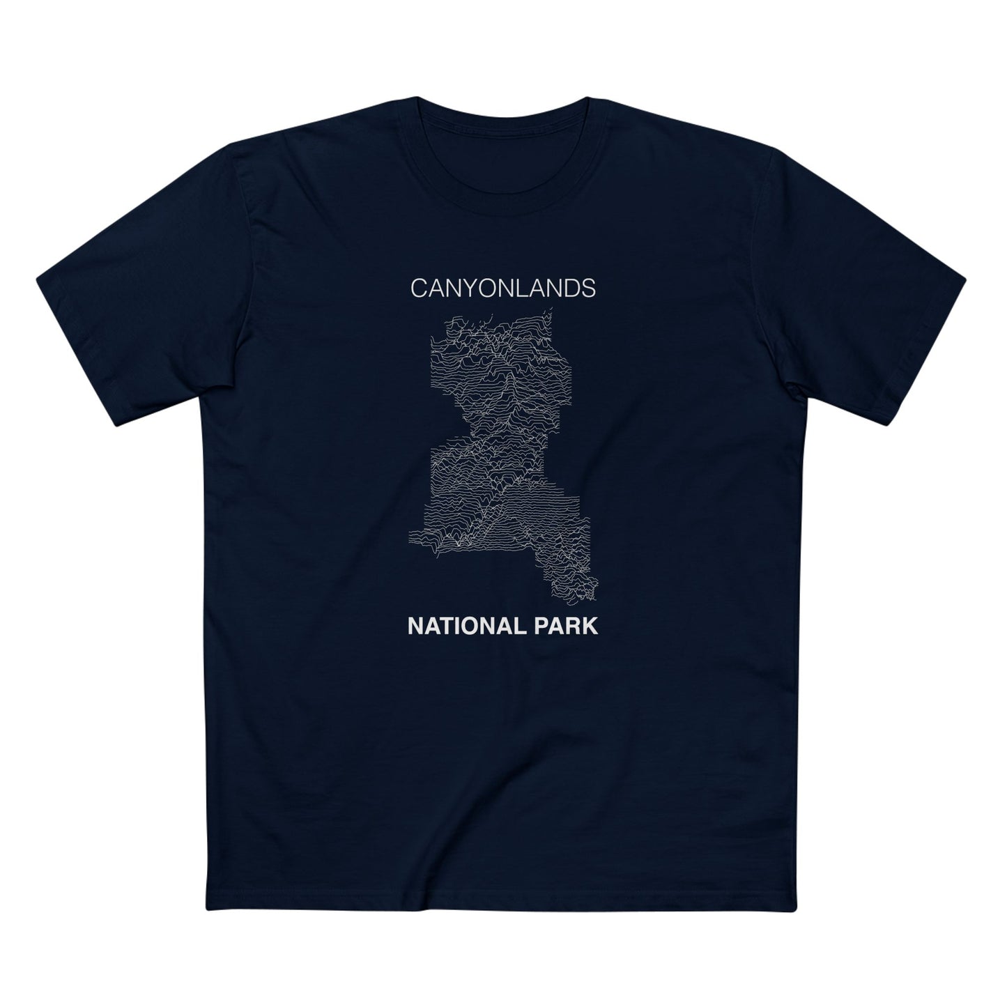 Canyonlands National Park T-Shirt Lines in Navy