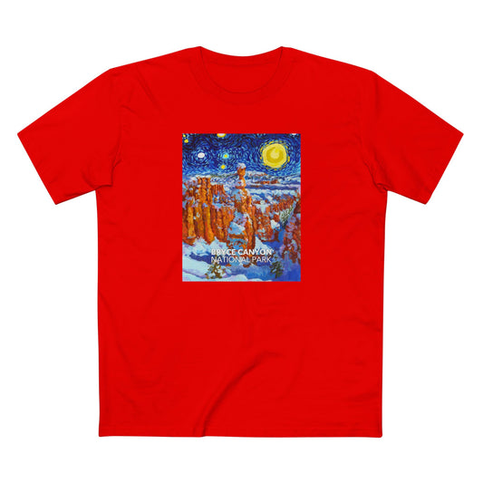Bryce Canyon National Park T-Shirt - The Starry Night in Red