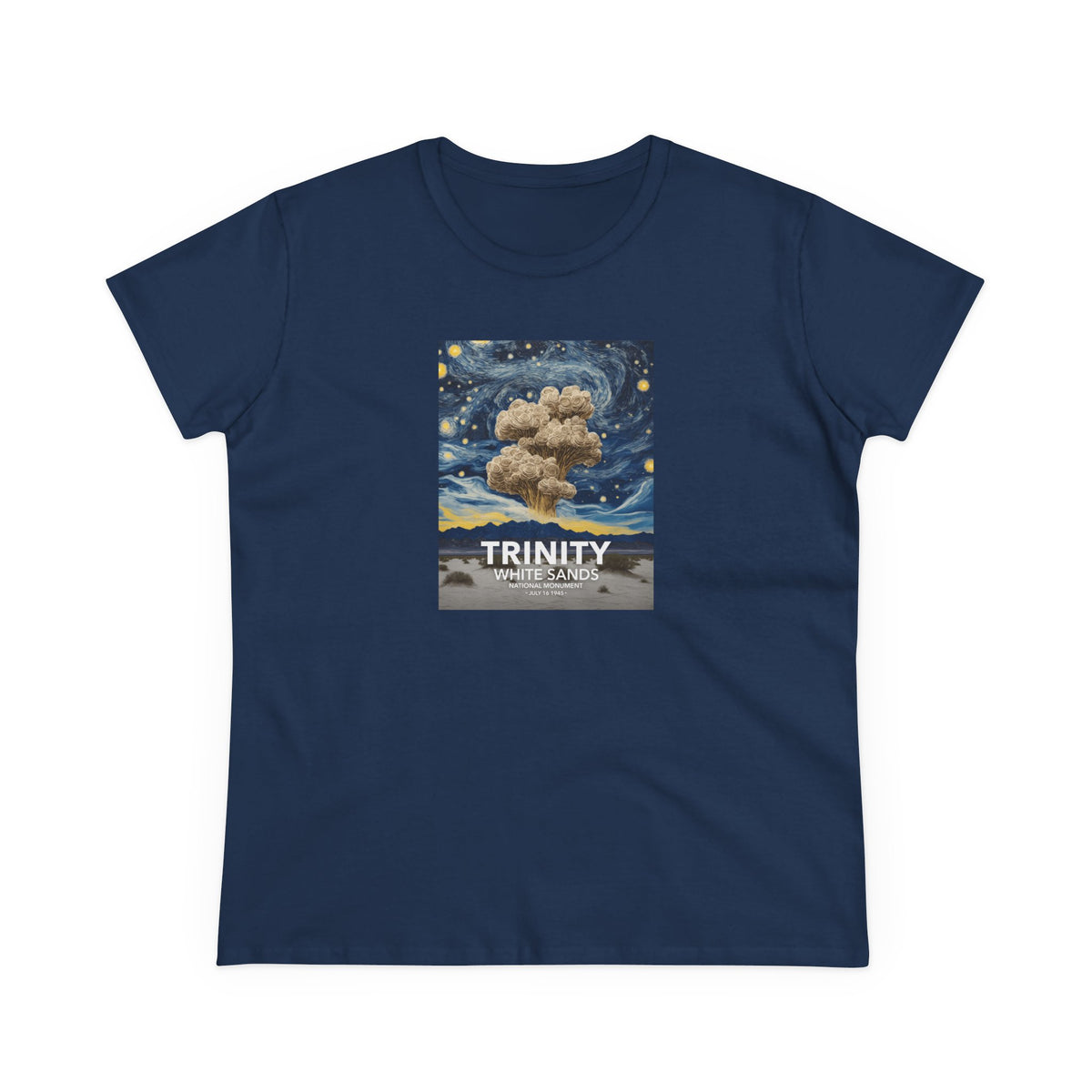 White Sands National Park Women's T-Shirt - Starry Night Trinity Test