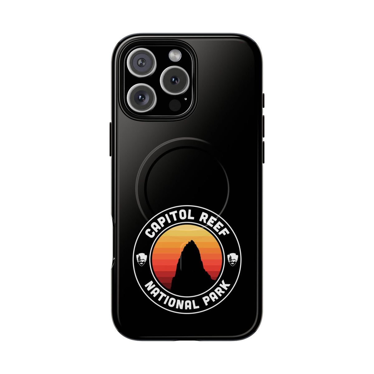 Capitol Reef National Park iPhone Case with MagSafe - Round Emblem Design