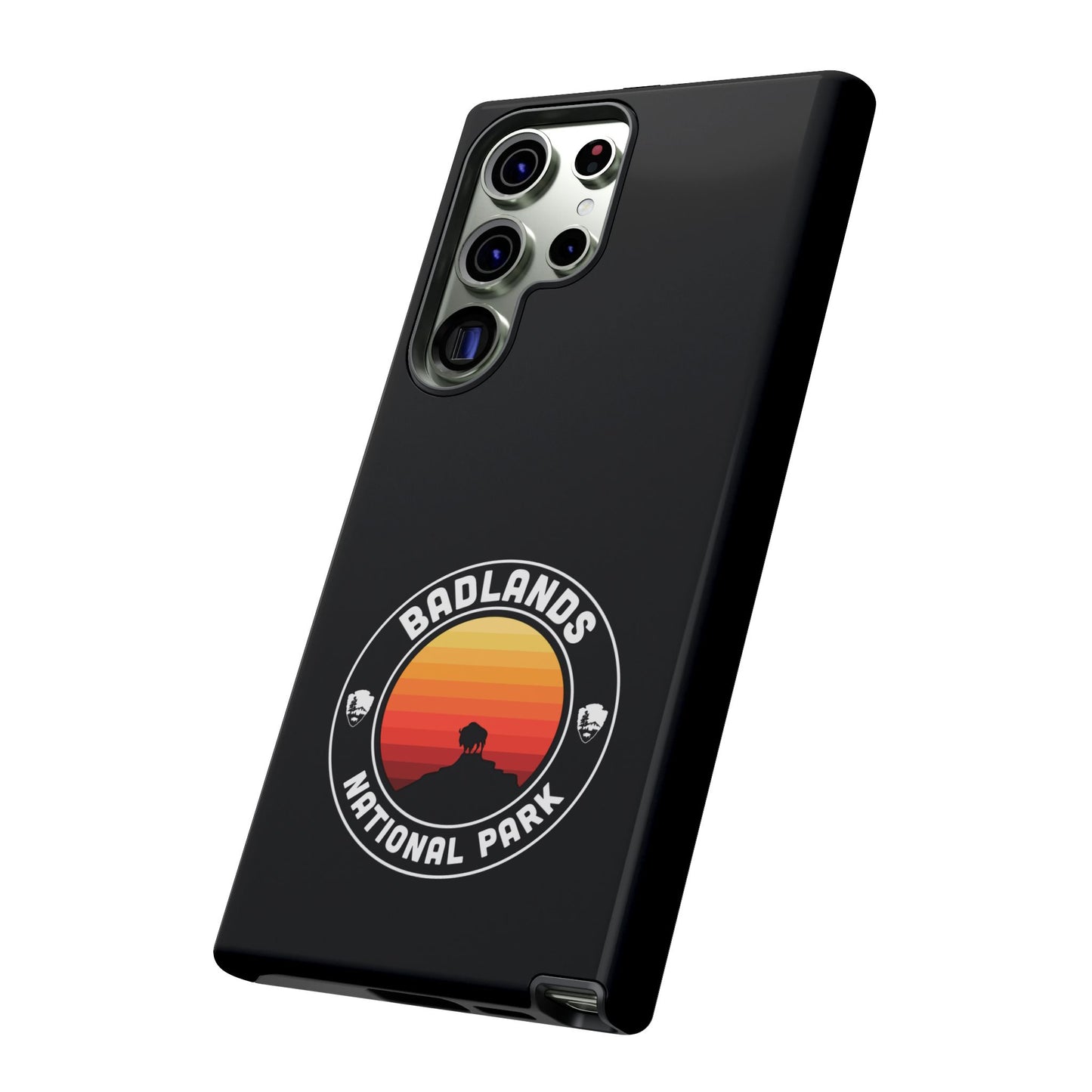 Badlands National Park Phone Case - Round Emblem Design