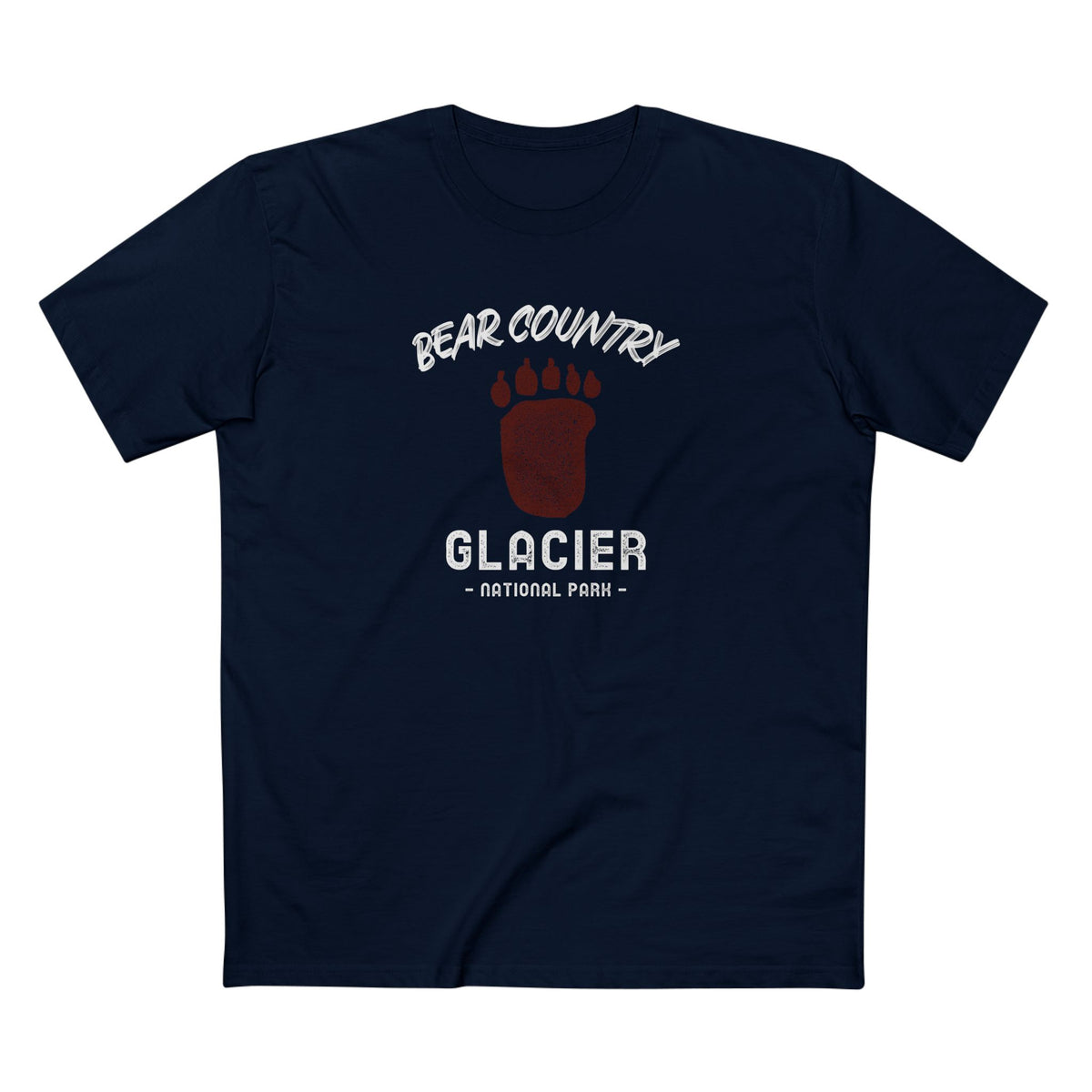 Glacier National Park T-Shirt - Bear Country in Navy