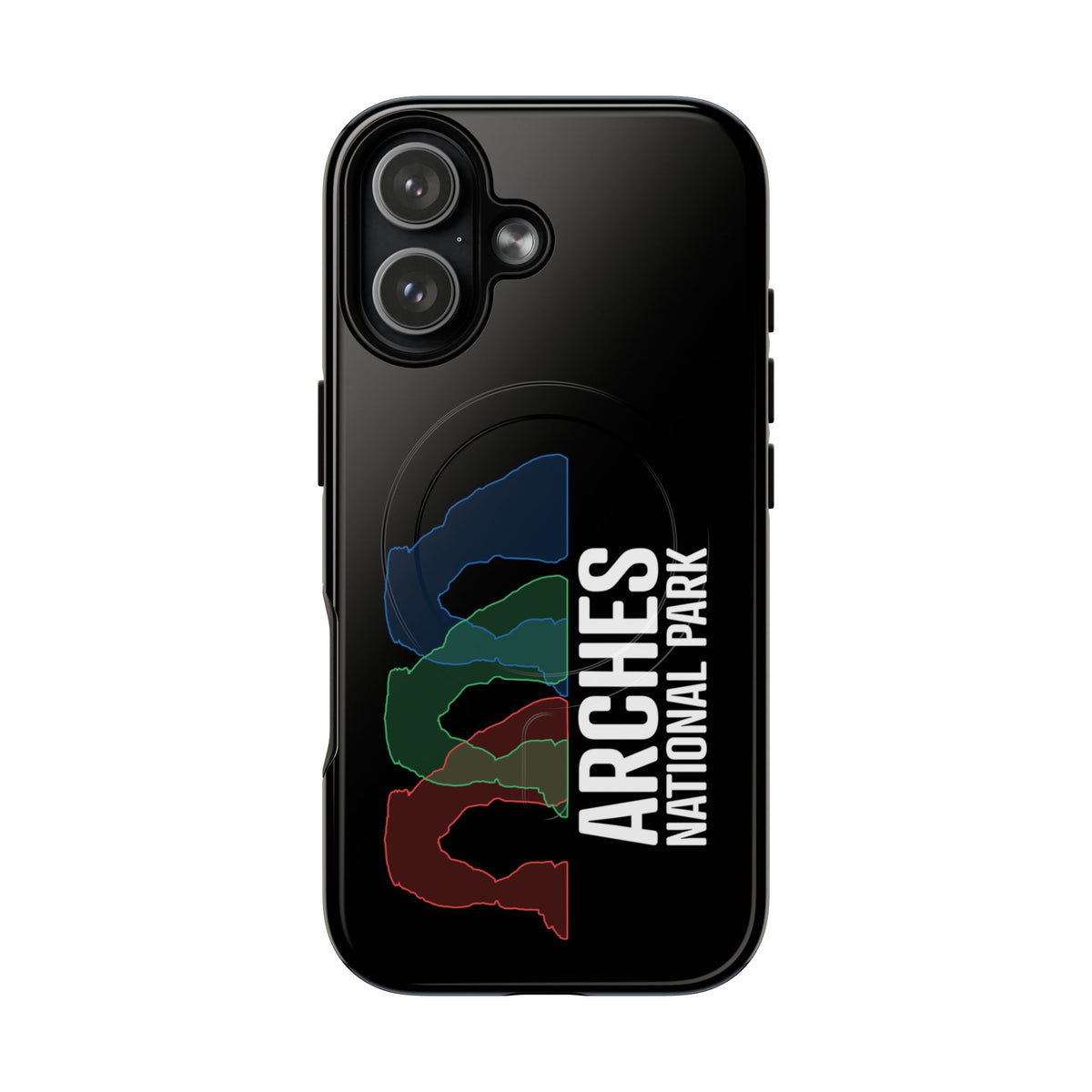 Arches National Park iPhone Case with MagSafe - Delicate Arch Histogram Design