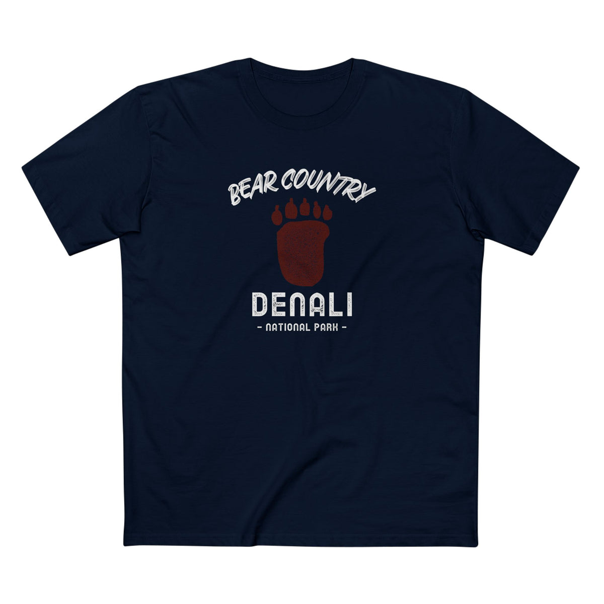 Denali National Park T-Shirt - Bear Country in Navy