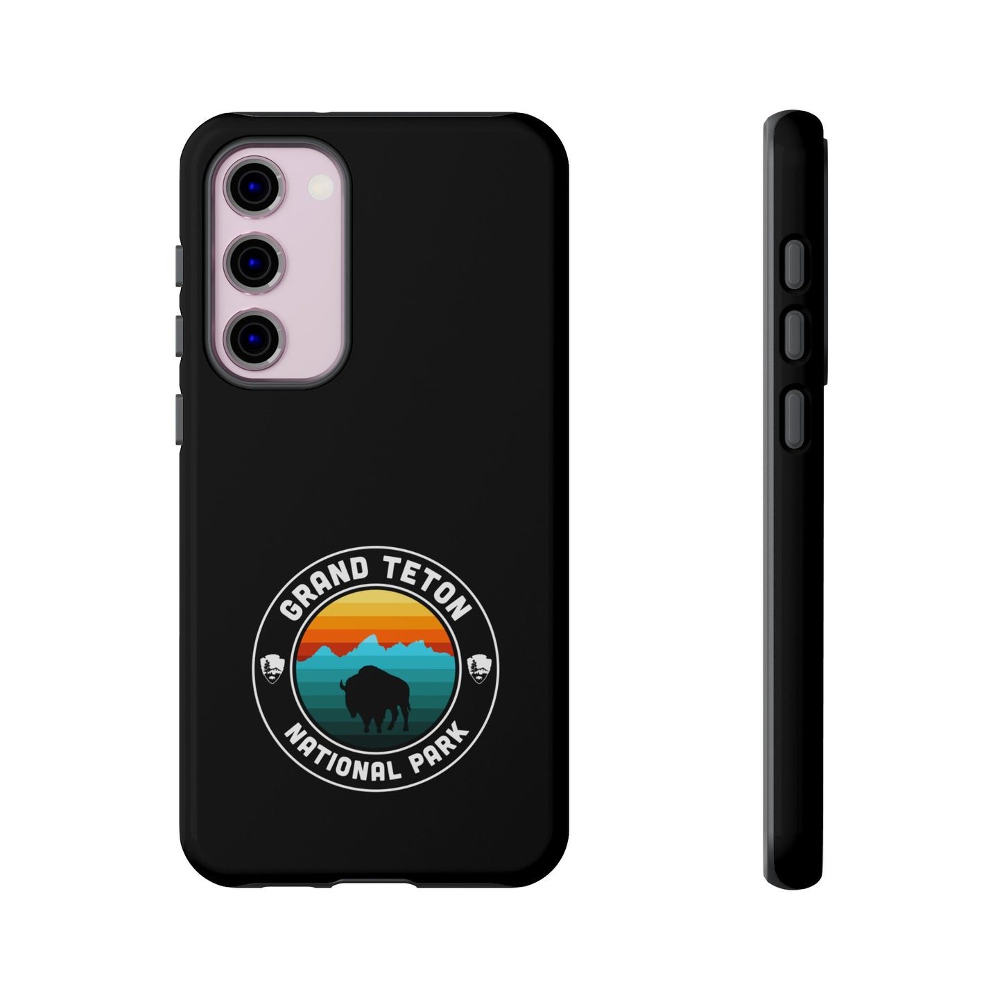 Grand Teton National Park Phone Case - Round Emblem Design