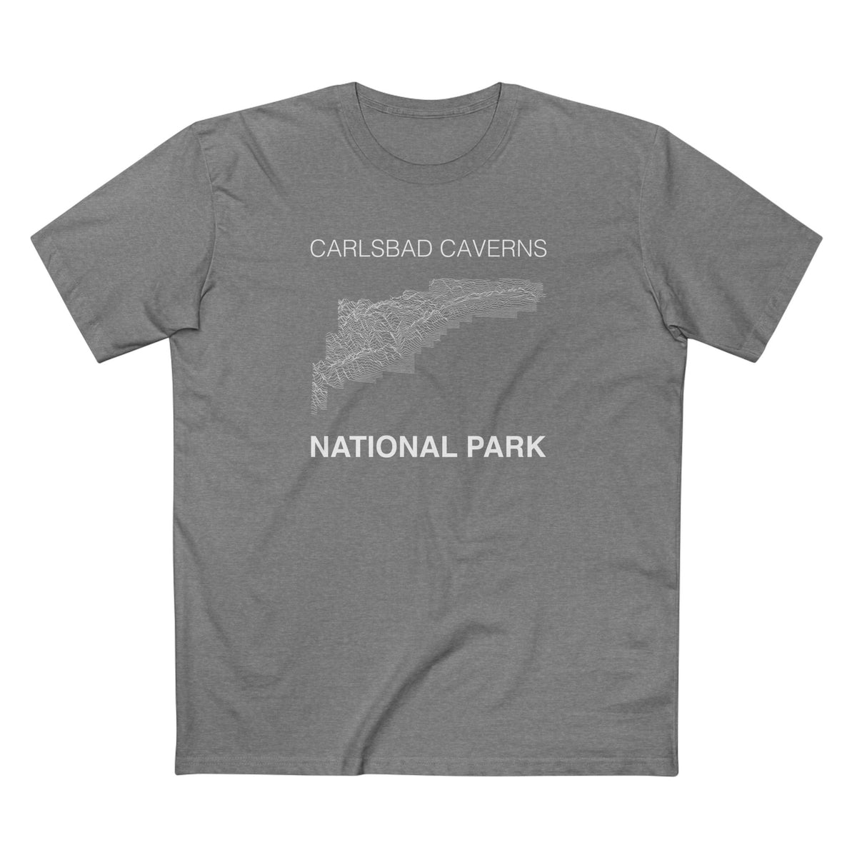 Carlsbad Caverns National Park T-Shirt Lines in Athletic Heather