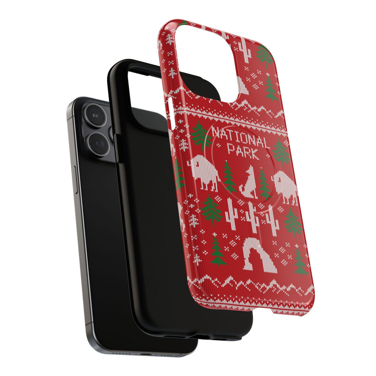 National Park iPhone Case with MagSafe - Fair Isle Pattern