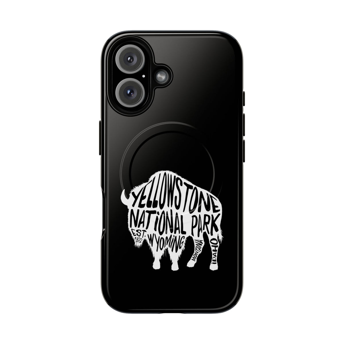 Yellowstone National Park iPhone Case with MagSafe - Bison Design