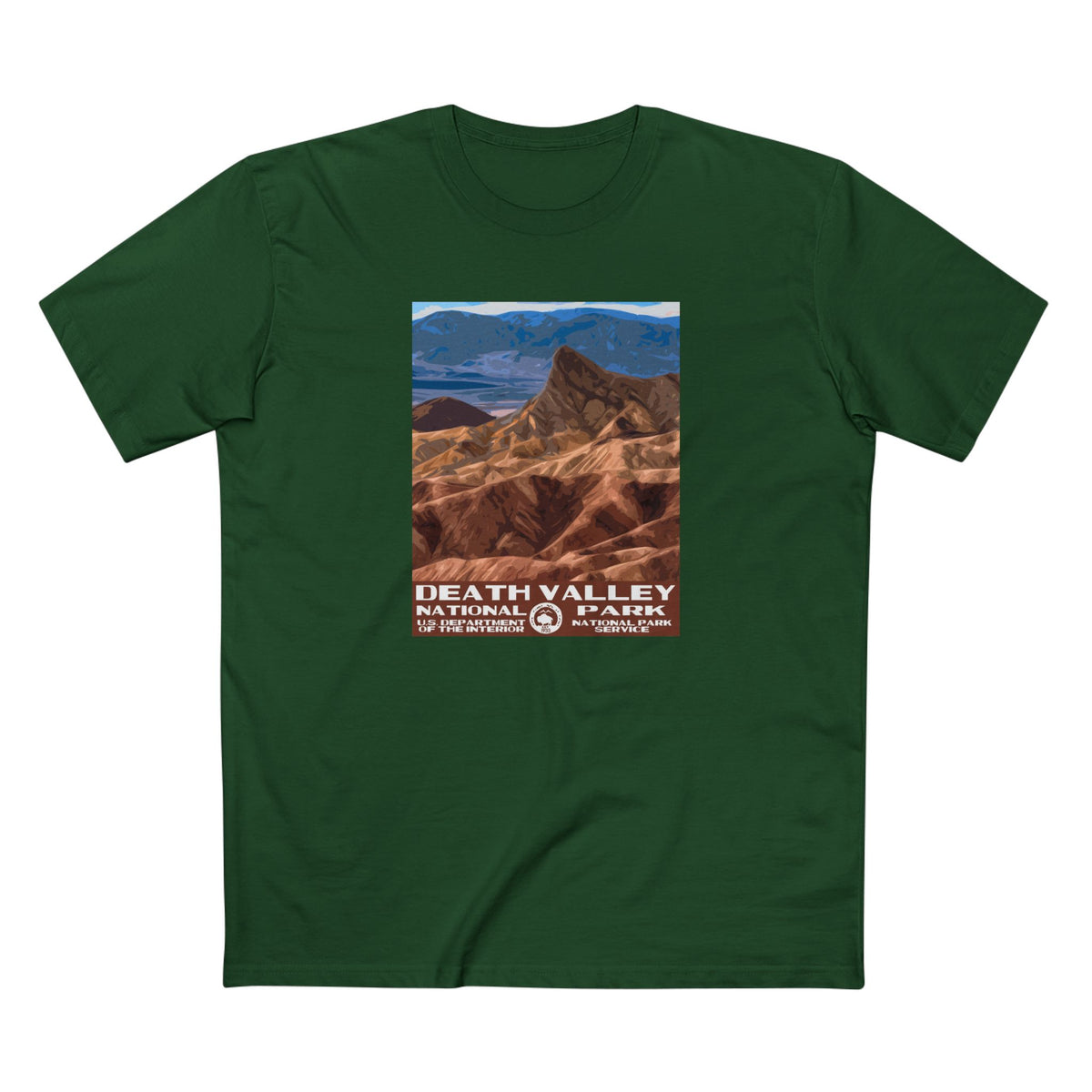 Death Valley National Park T-Shirt in Forest Green