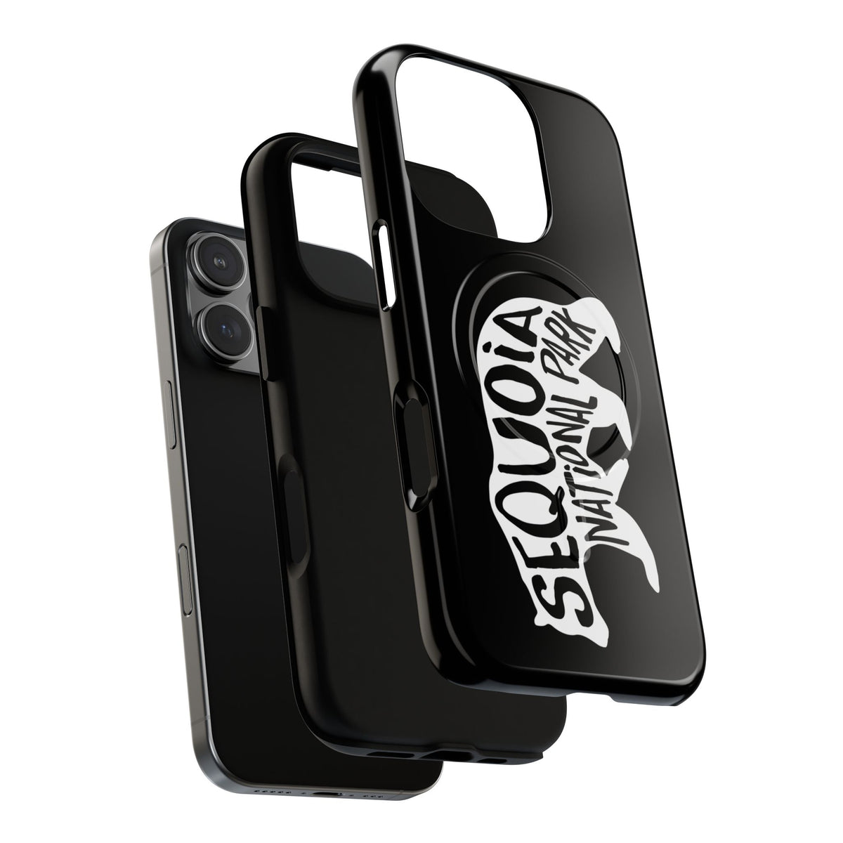 Sequoia National Park iPhone Case with MagSafe - Black Bear Design