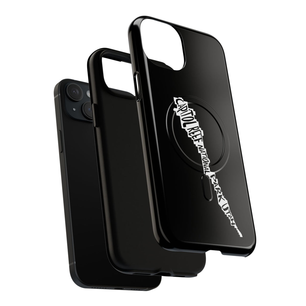 Capitol Reef National Park iPhone Case with MagSafe - Map Design