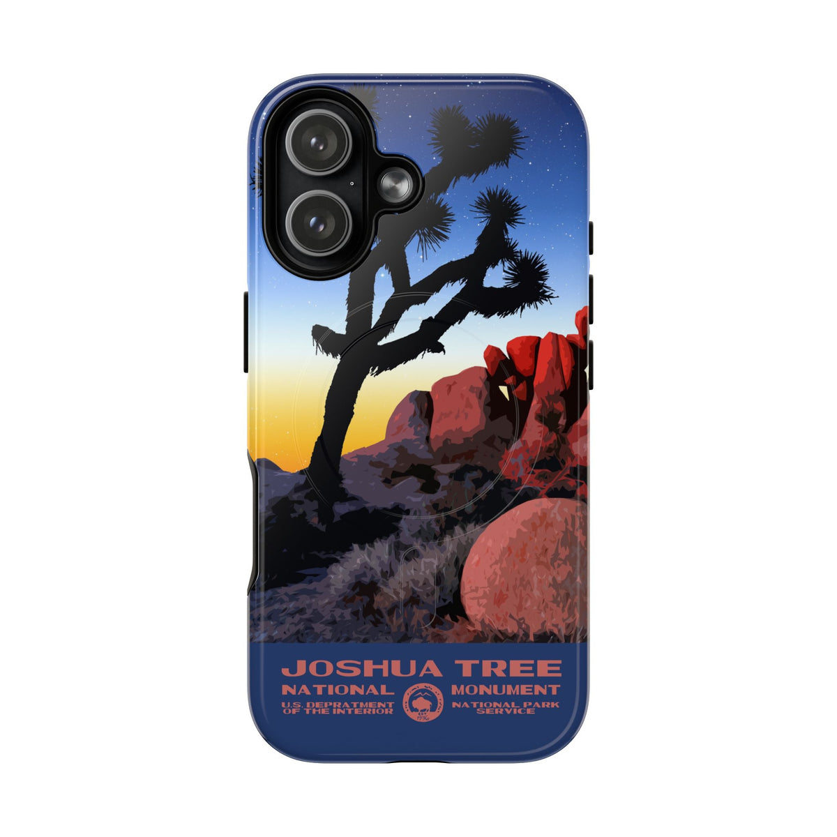 Joshua Tree National Park iPhone Case with MagSafe - Night
