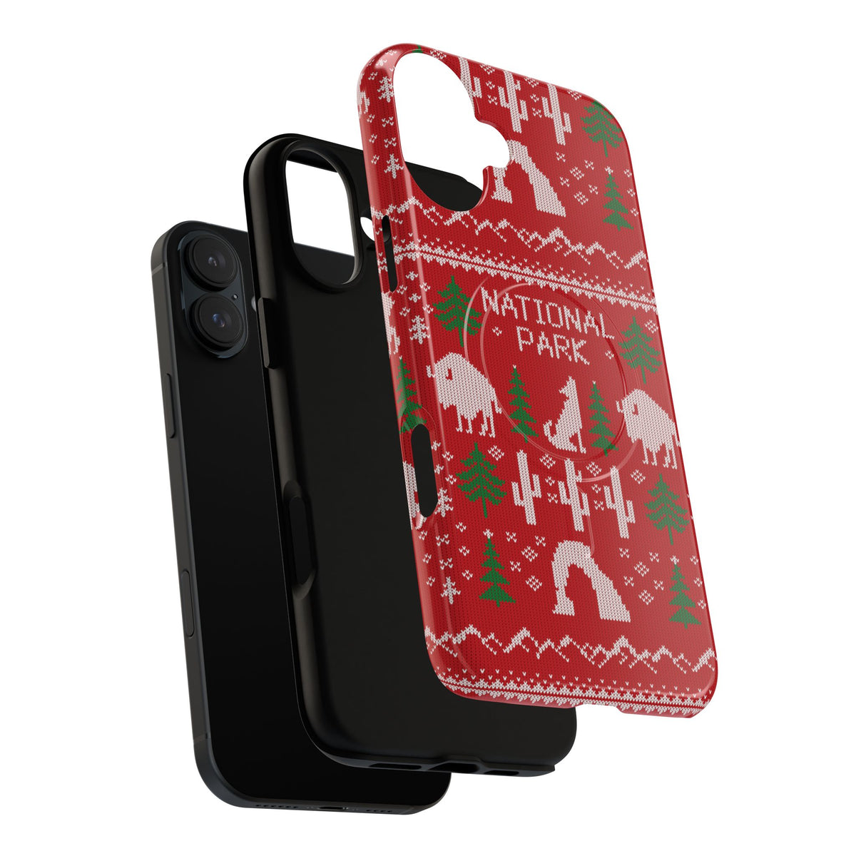 National Park iPhone Case with MagSafe - Fair Isle Pattern