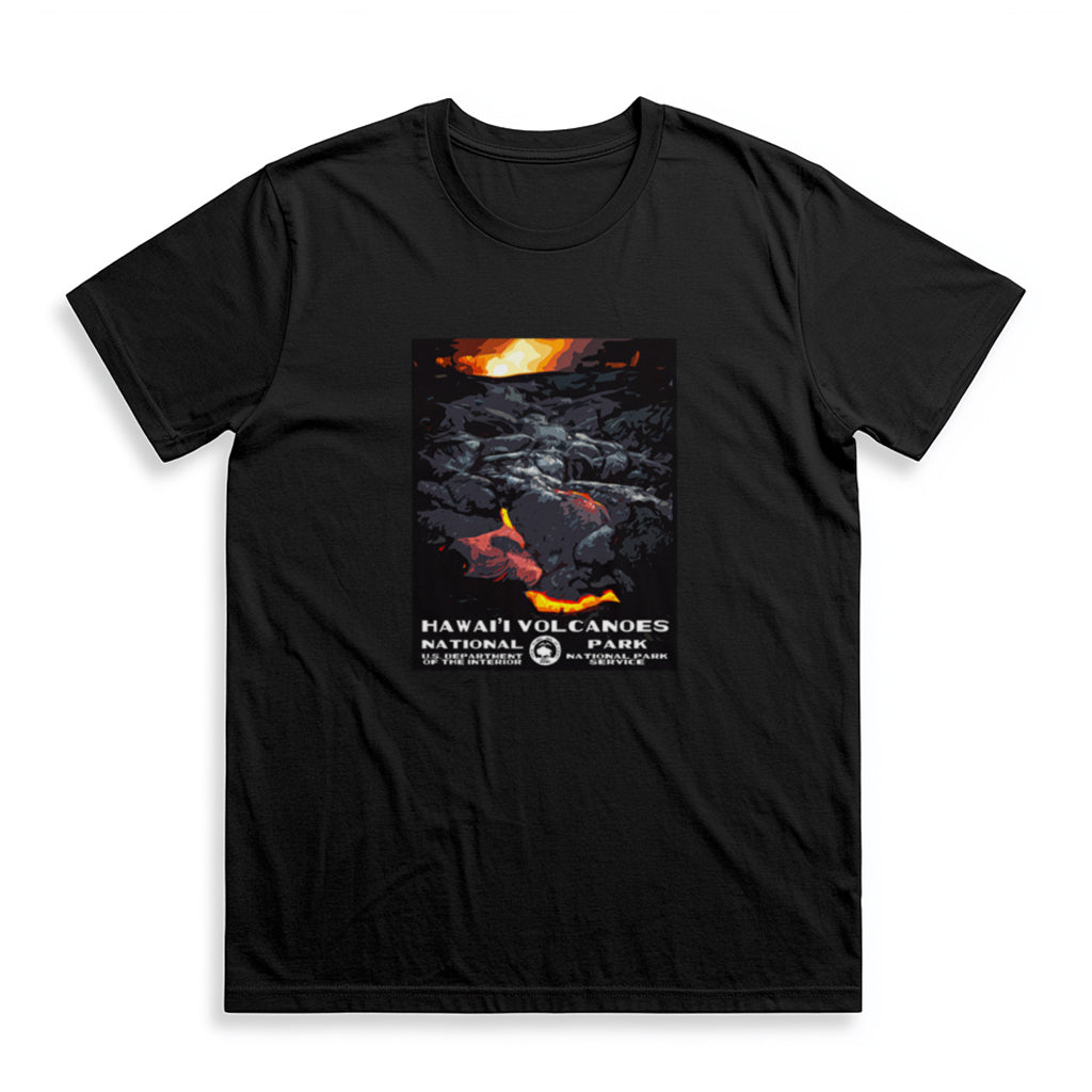 Hawai'i Volcanoes National Park T-Shirt in Black