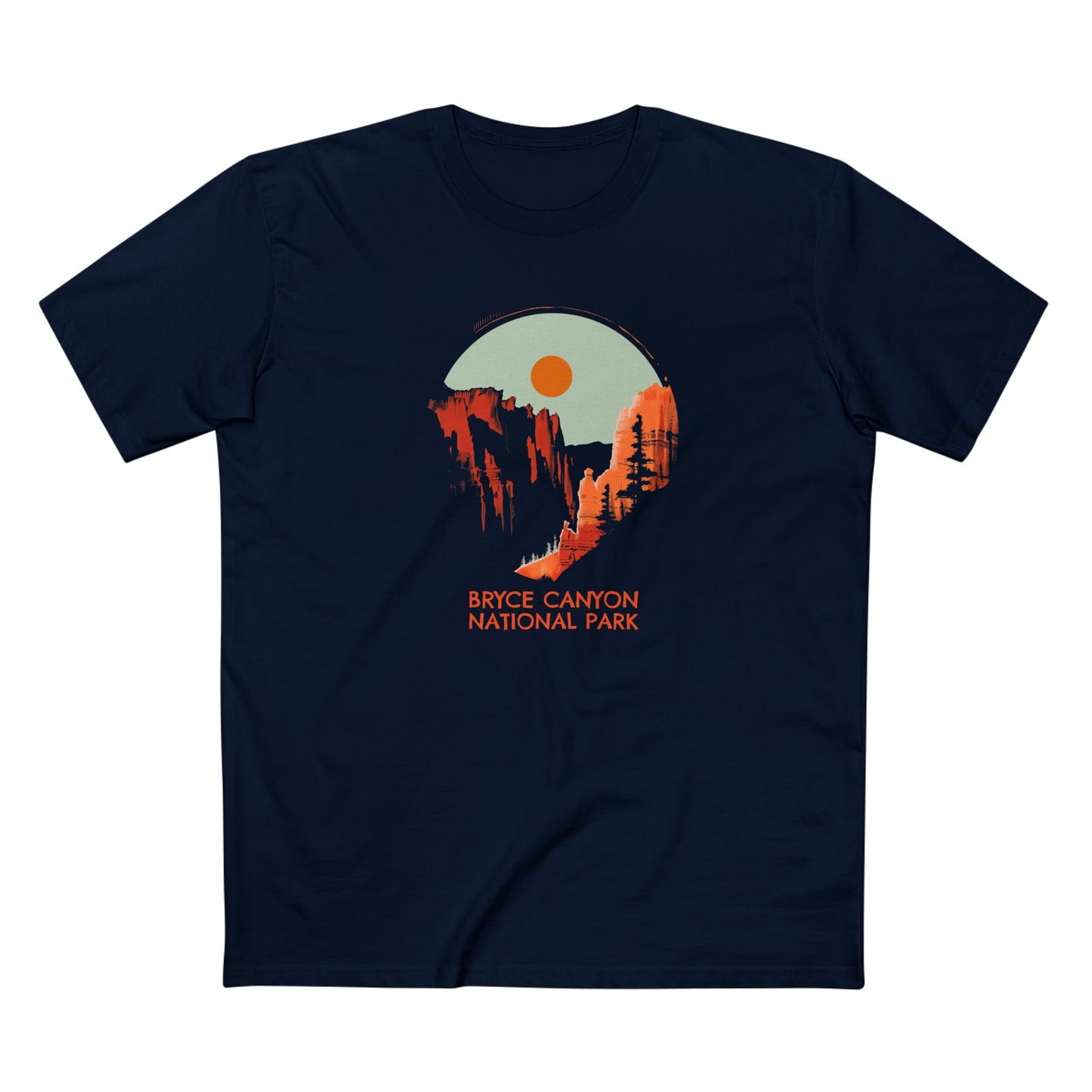 Bryce Canyon National Park T-Shirt - Sunset Hoodoos in Navy
