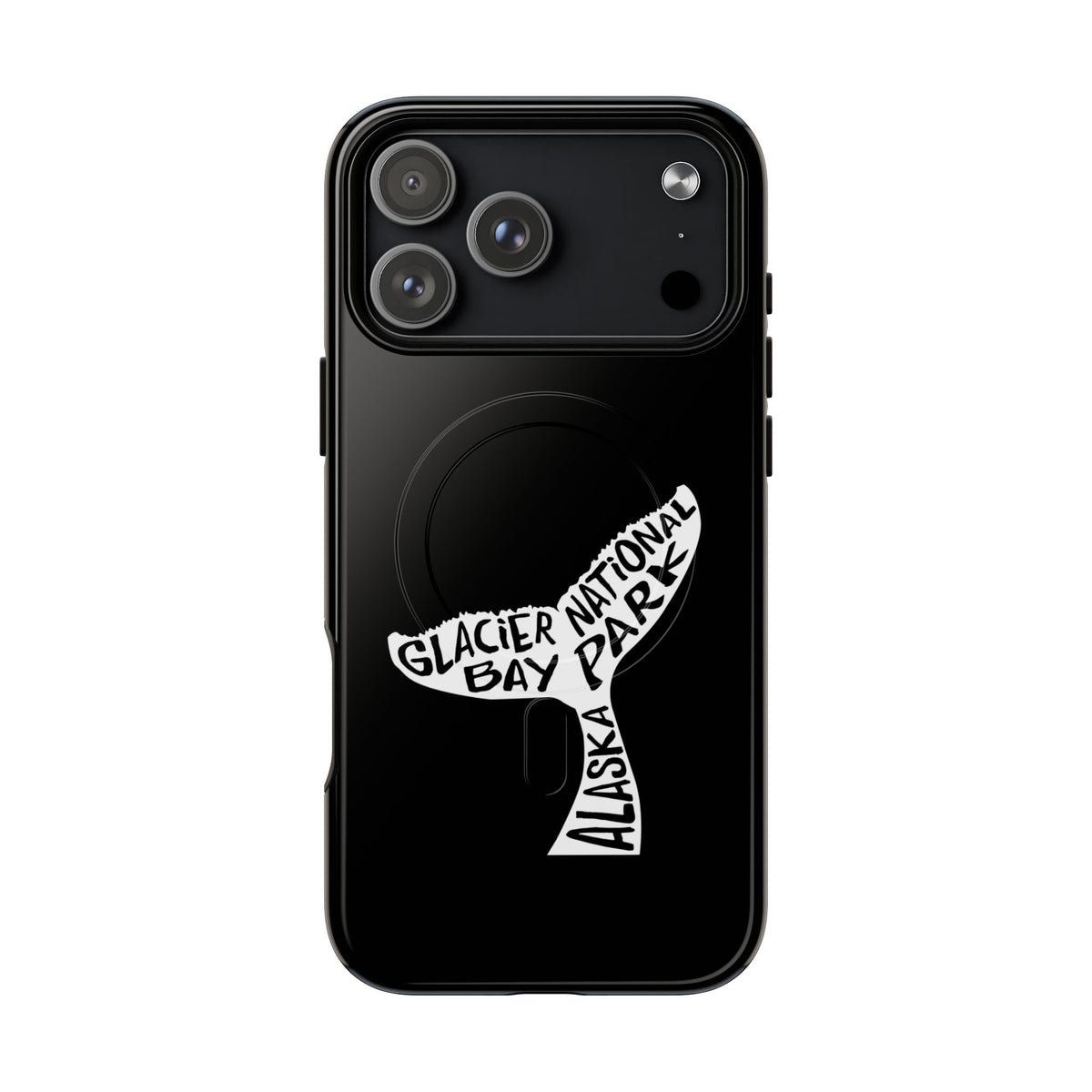Glacier Bay National Park iPhone Case with MagSafe - Humpback Whale Tail Design