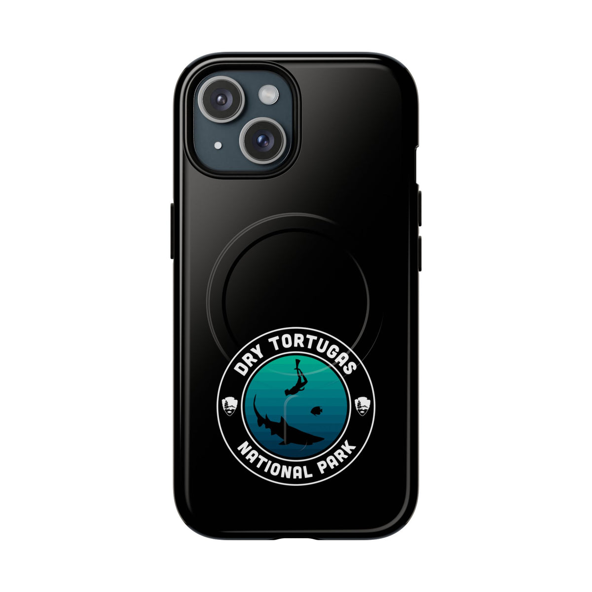 Dry Tortugas National Park iPhone Case with MagSafe - Round Emblem Design