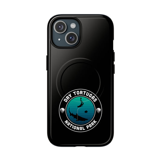 Dry Tortugas National Park iPhone Case with MagSafe - Round Emblem Design