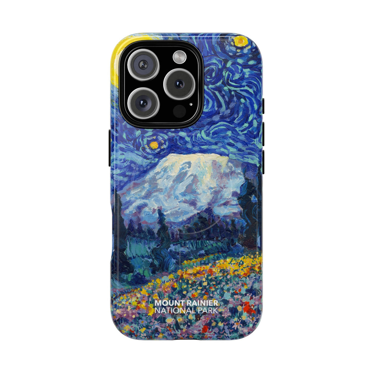 Mount Rainier National Park iPhone Case with MagSafe - Starry Night