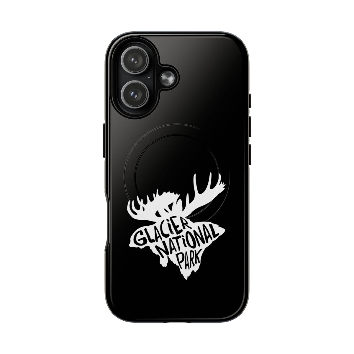 Glacier National Park iPhone Case with MagSafe - Moose Design
