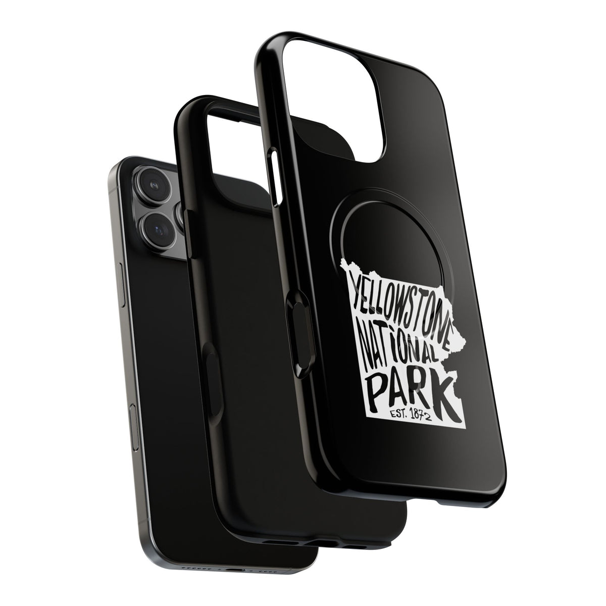 Yellowstone National Park iPhone Case with MagSafe - Map Design