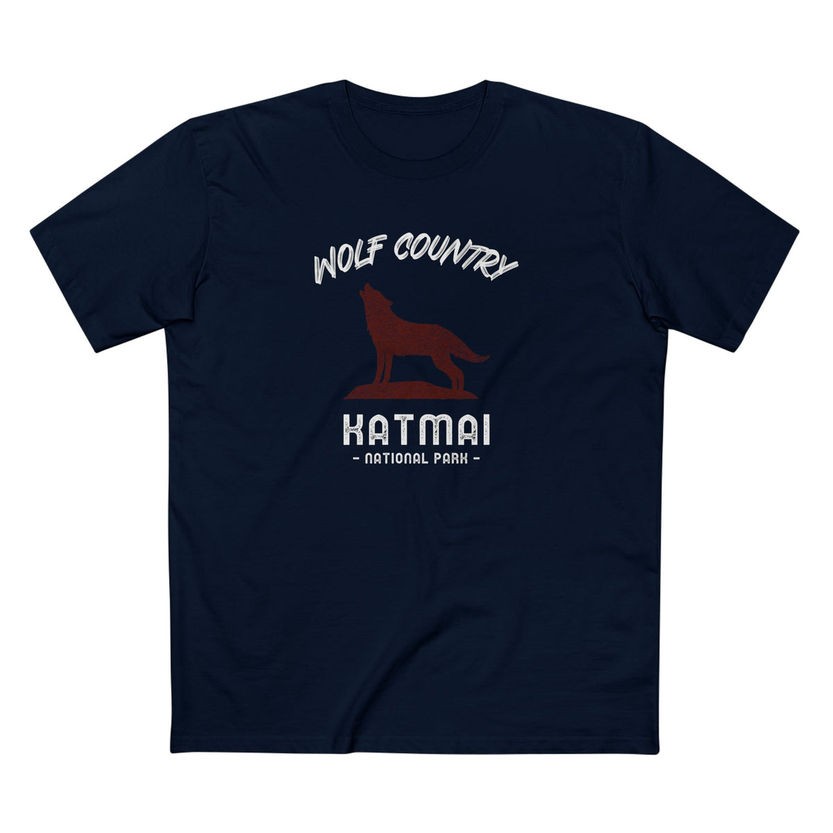 Katmai National Park T-Shirt - Wolf Country in Navy
