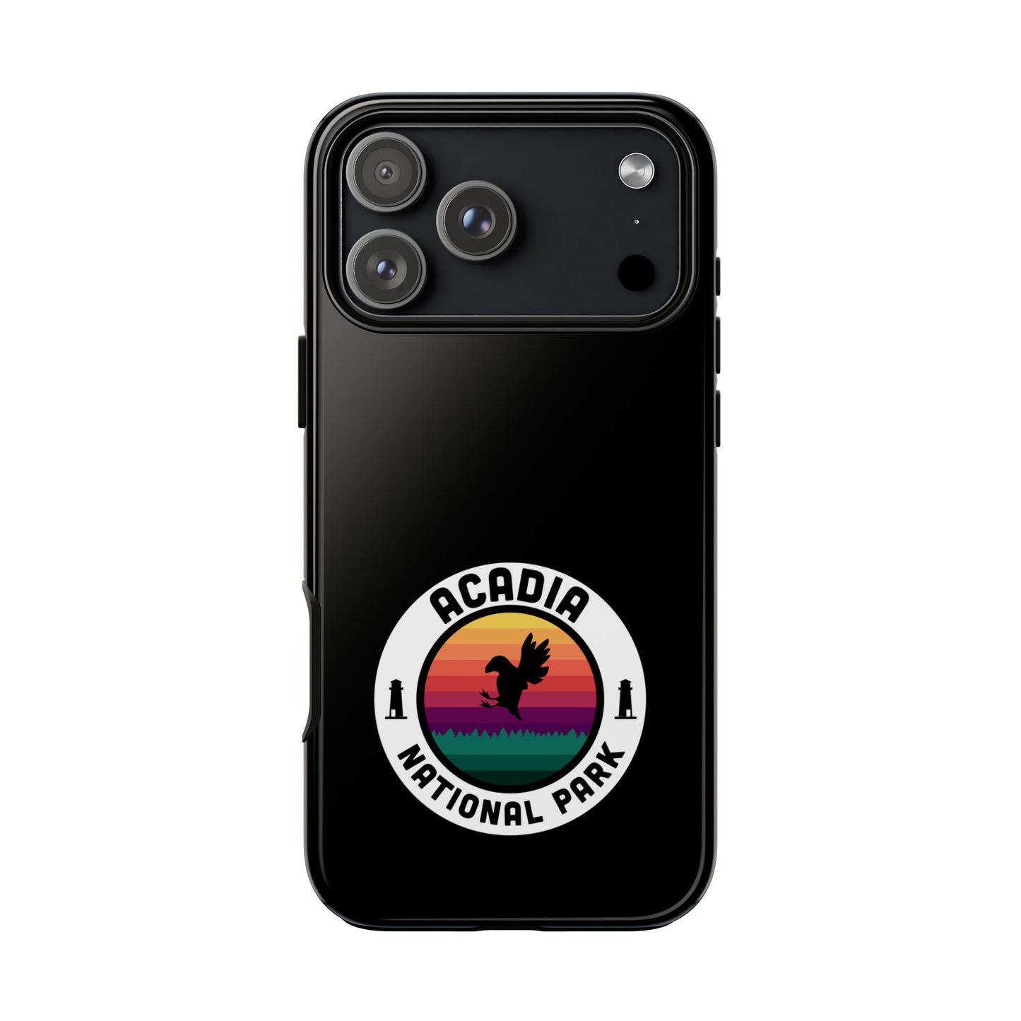 Acadia National Park Phone Case - Round Emblem Design