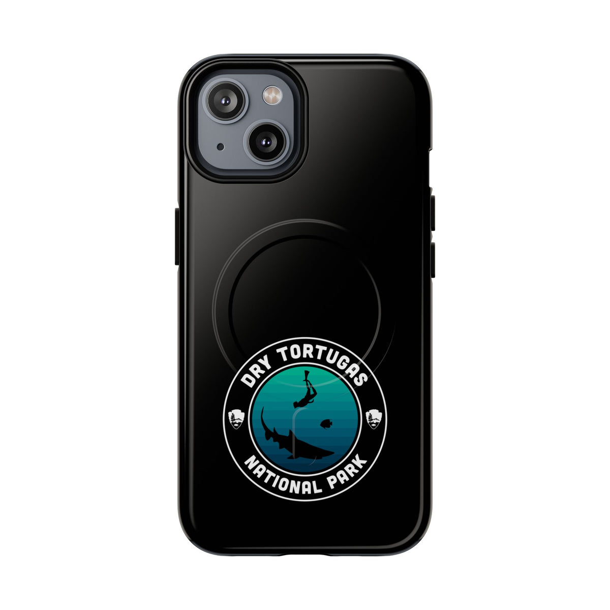 Dry Tortugas National Park iPhone Case with MagSafe - Round Emblem Design