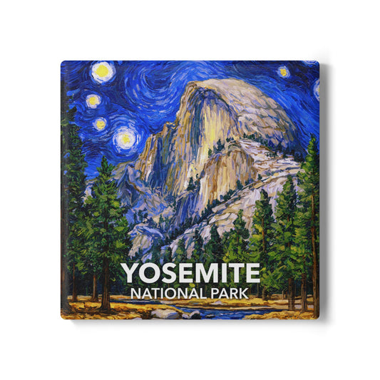 Yosemite National Park Coaster - The Starry Night