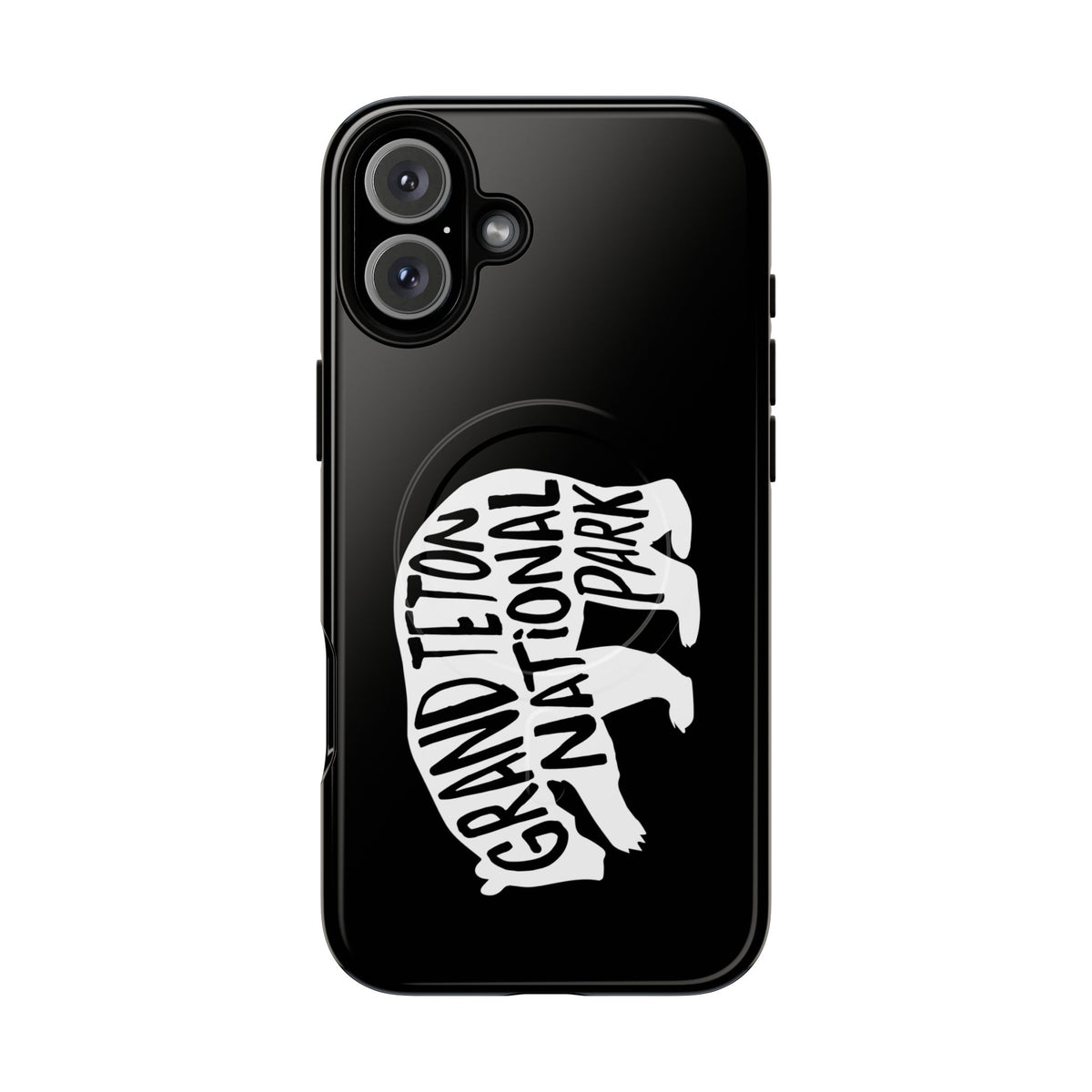 Grand Teton National Park iPhone Case with MagSafe - Grizzly Bear Design