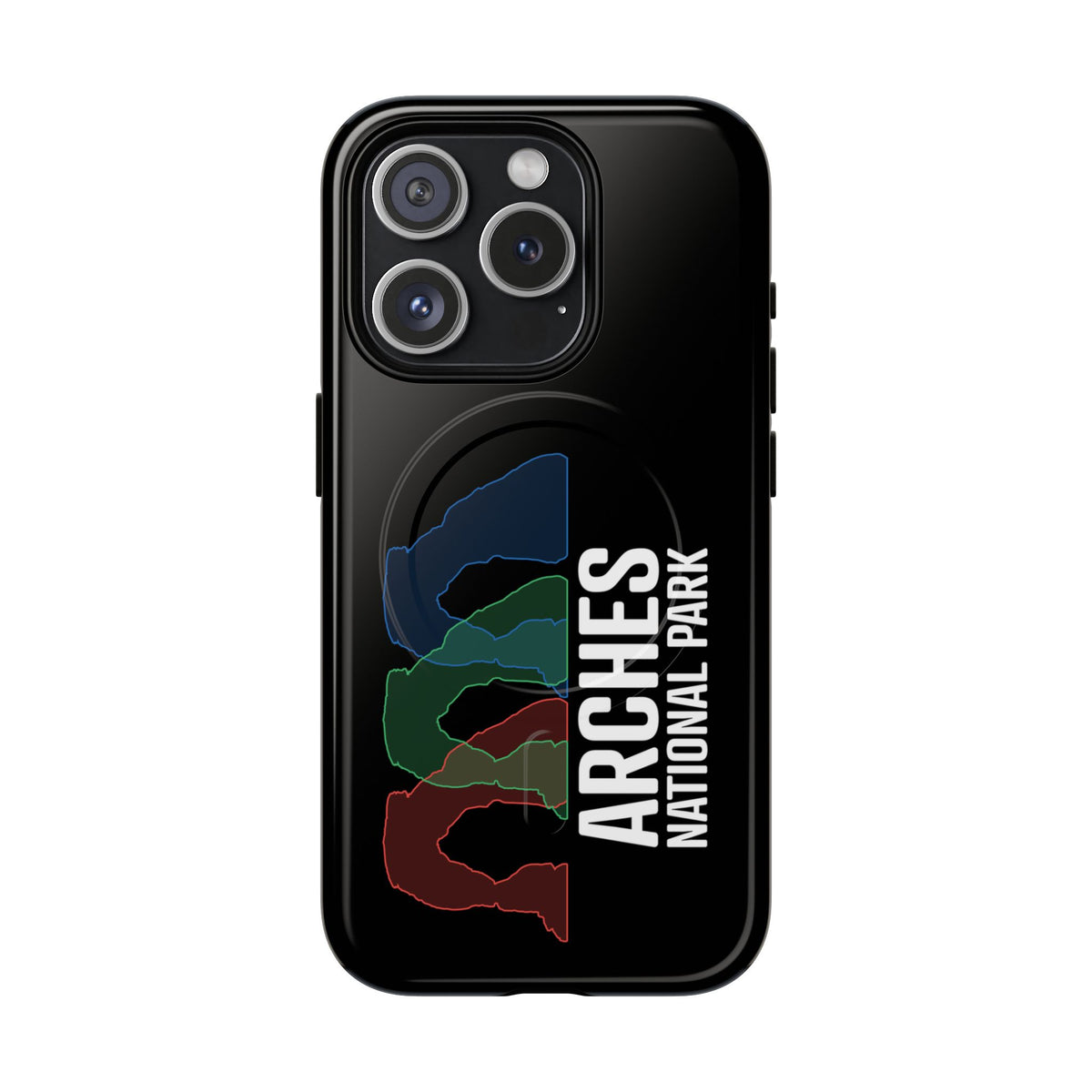 Arches National Park iPhone Case with MagSafe - Delicate Arch Histogram Design