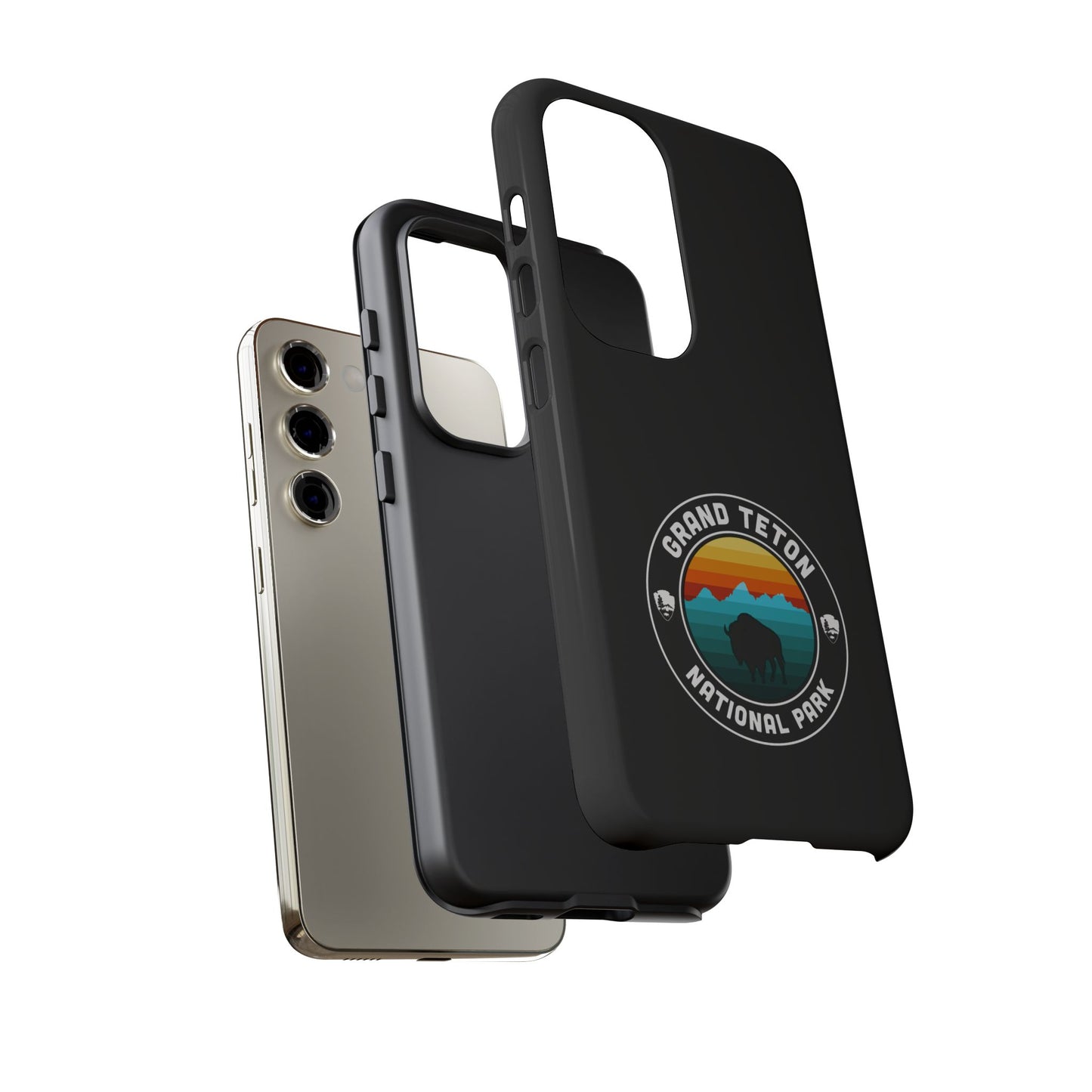 Grand Teton National Park Phone Case - Round Emblem Design