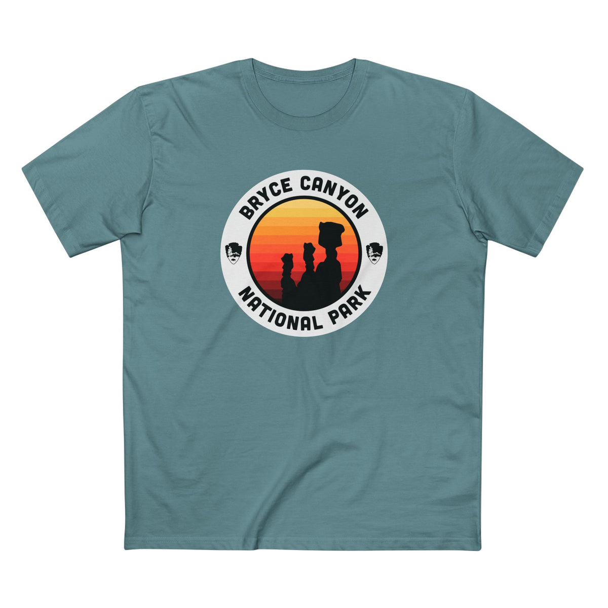 Bryce Canyon National Park - Round Badge Design in Slate Blue