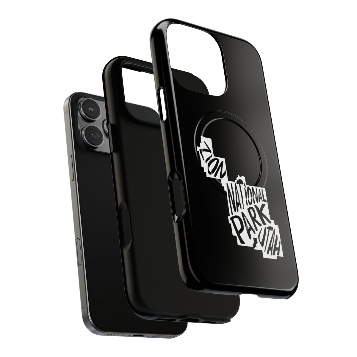 Zion National Park iPhone Case with MagSafe - Map Design