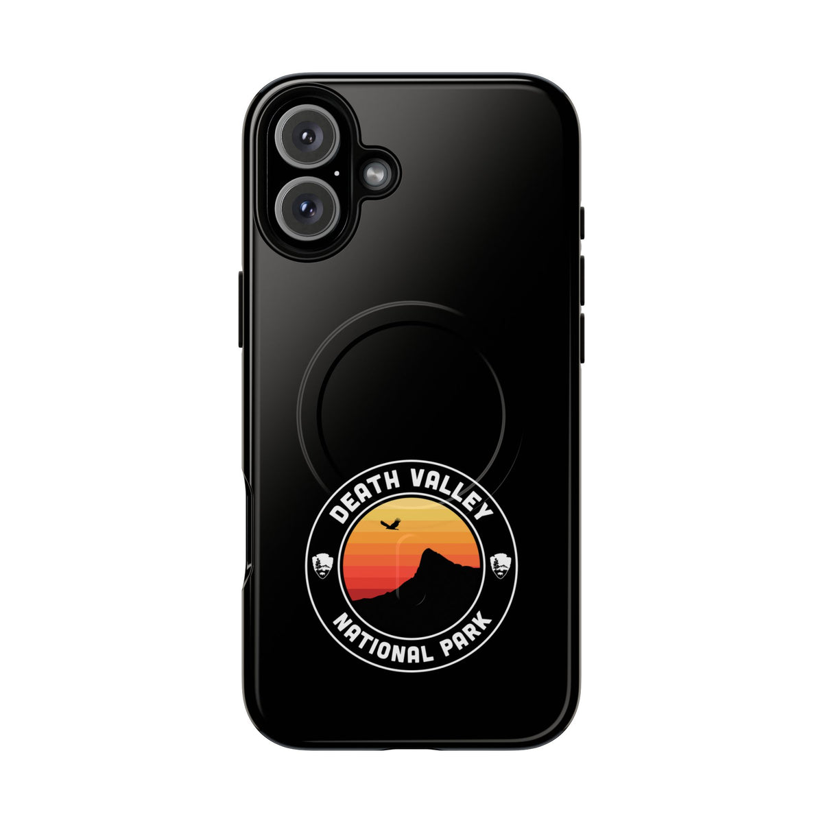 Death Valley National Park iPhone Case with MagSafe - Round Emblem Design