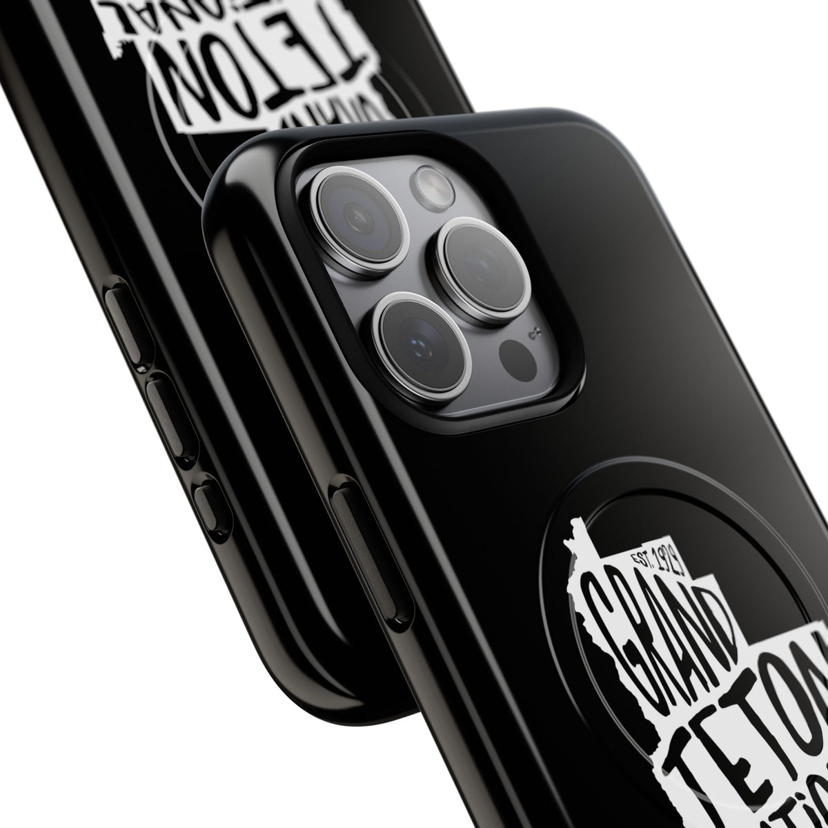 Grand Teton National Park iPhone Case with MagSafe - Map Design