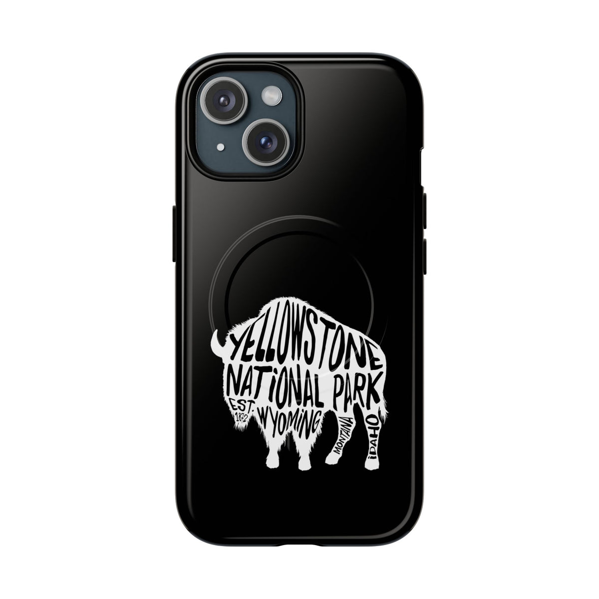 Yellowstone National Park iPhone Case with MagSafe - Bison Design