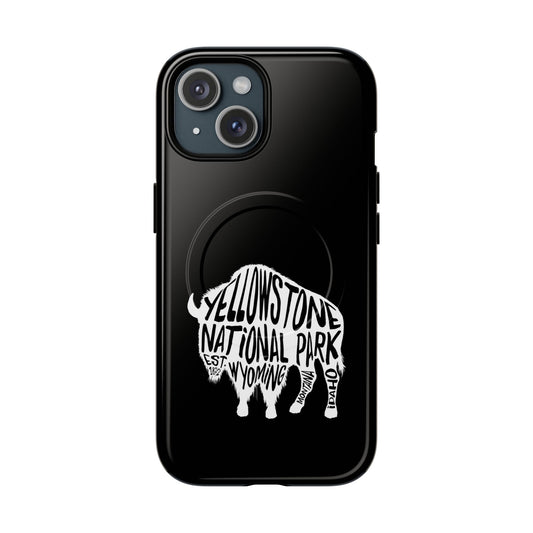 Yellowstone National Park iPhone Case with MagSafe - Bison Design