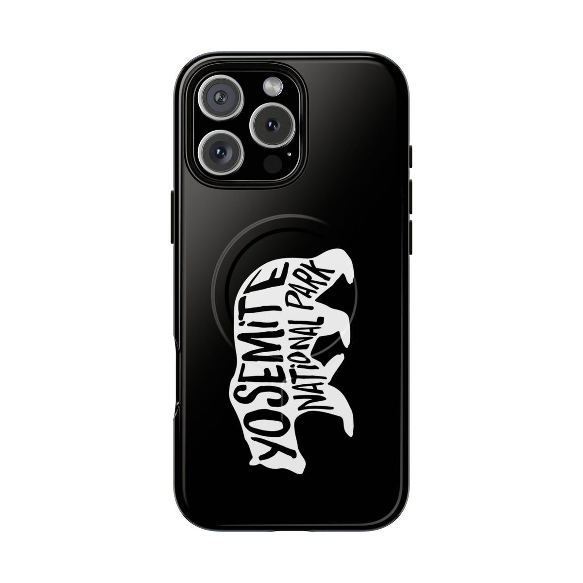 Yosemite National Park iPhone Case with MagSafe - Black Bear Design
