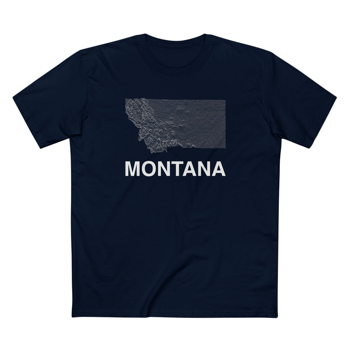 Montana T-Shirt Lines in Navy