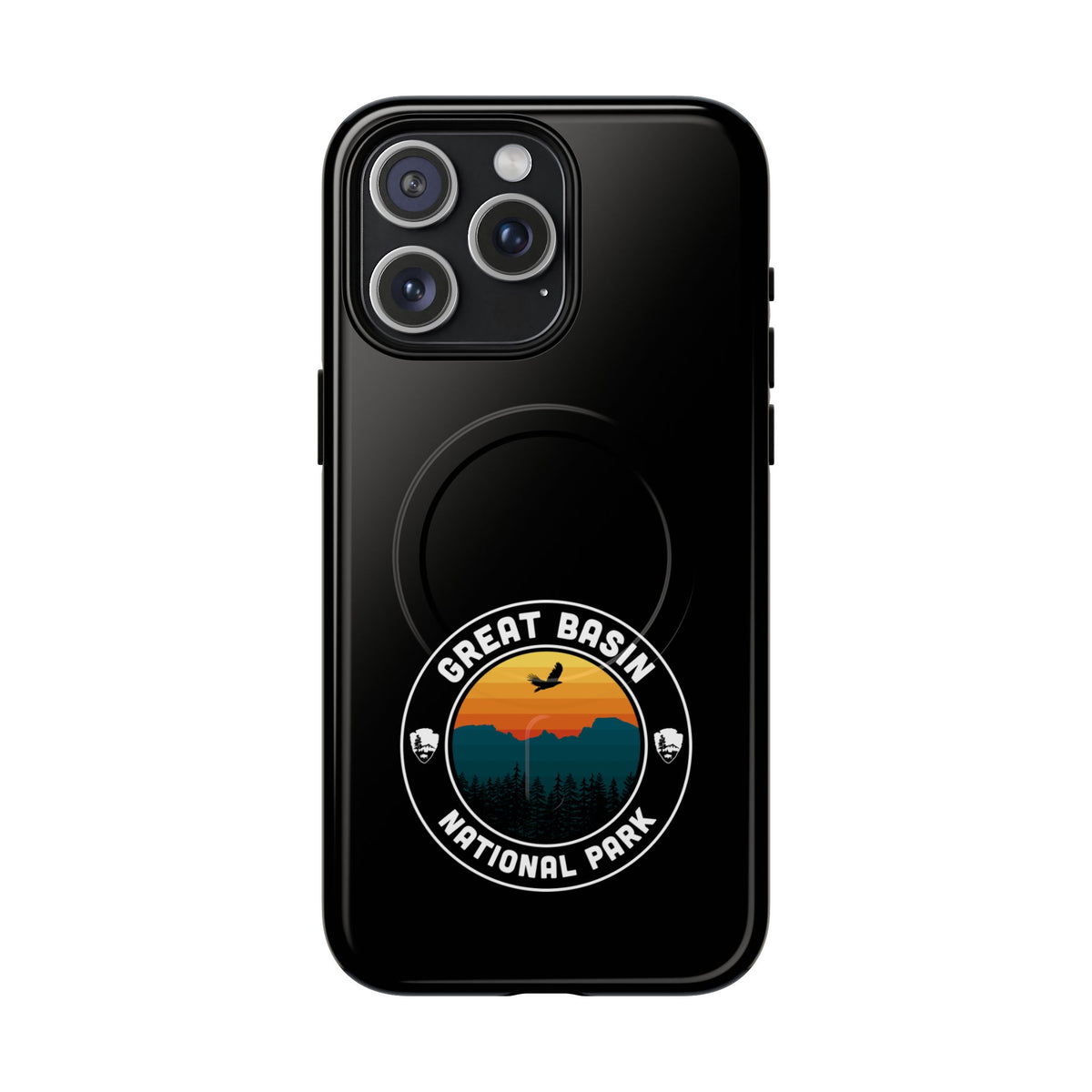 Great Basin National Park iPhone Case with MagSafe - Round Emblem Design