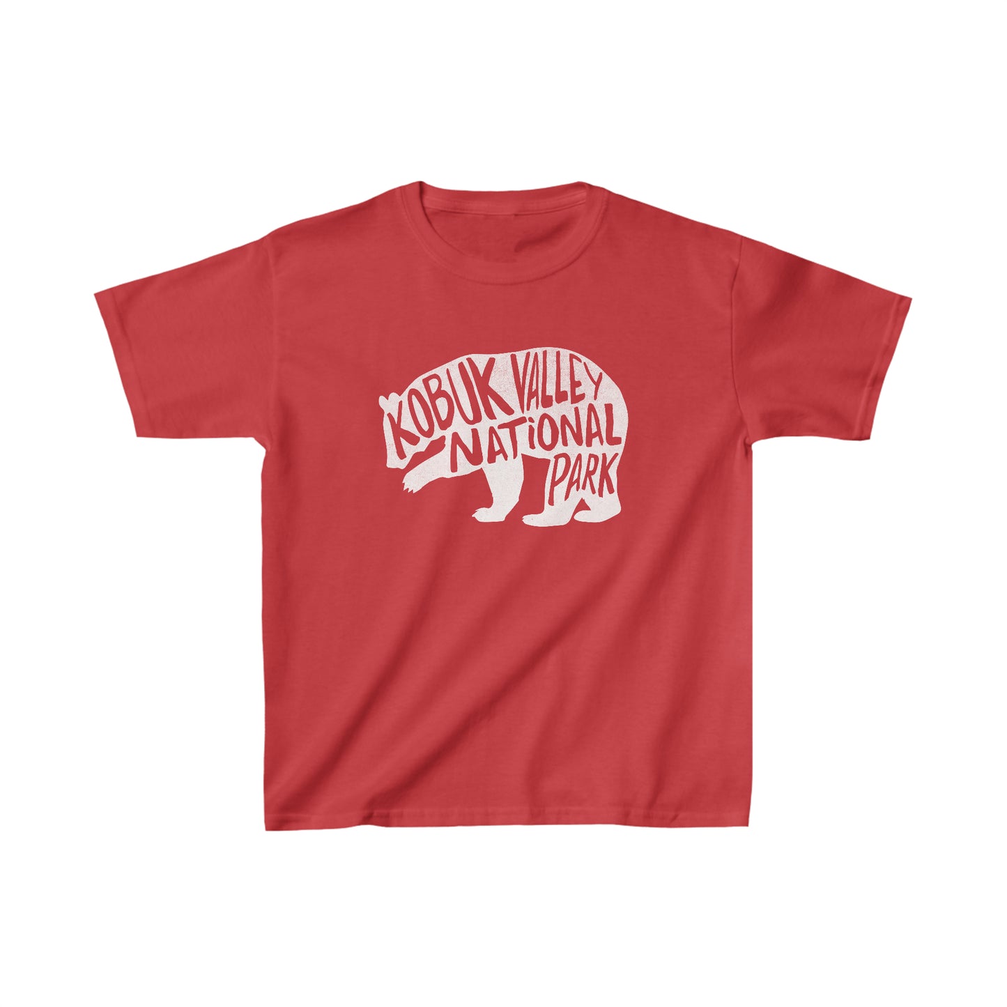 Kobuk Valley National Park Child T-Shirt - Grizzly Bear Chunky Text