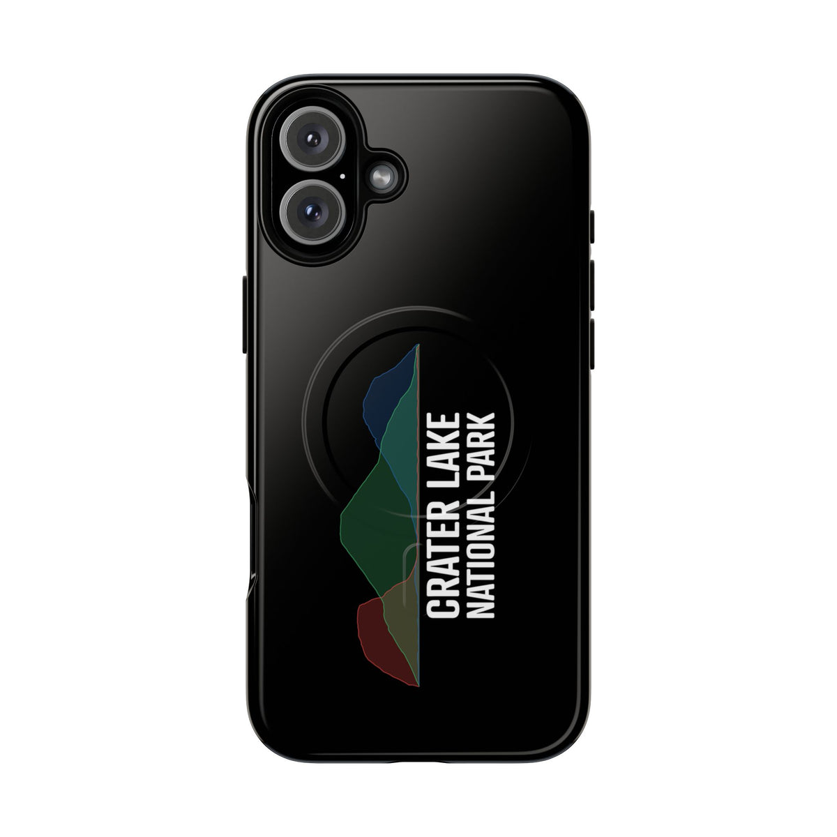 Crater Lake National Park iPhone Case with MagSafe - Histogram Design