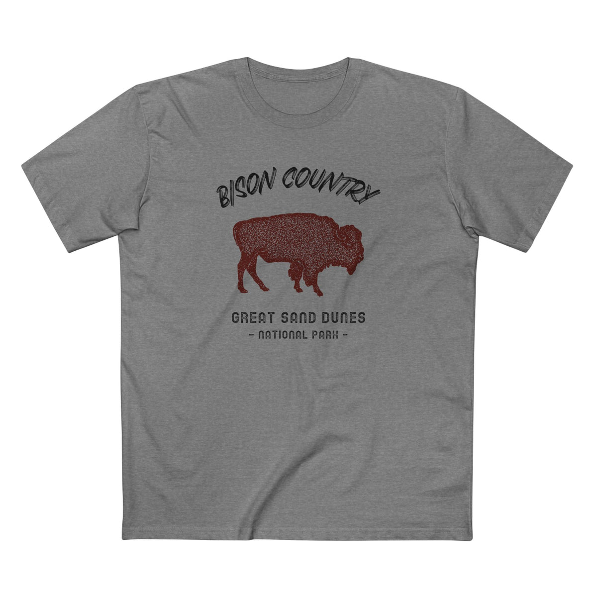 Great Sand Dunes National Park T-Shirt - Bison Country in Athletic Heather