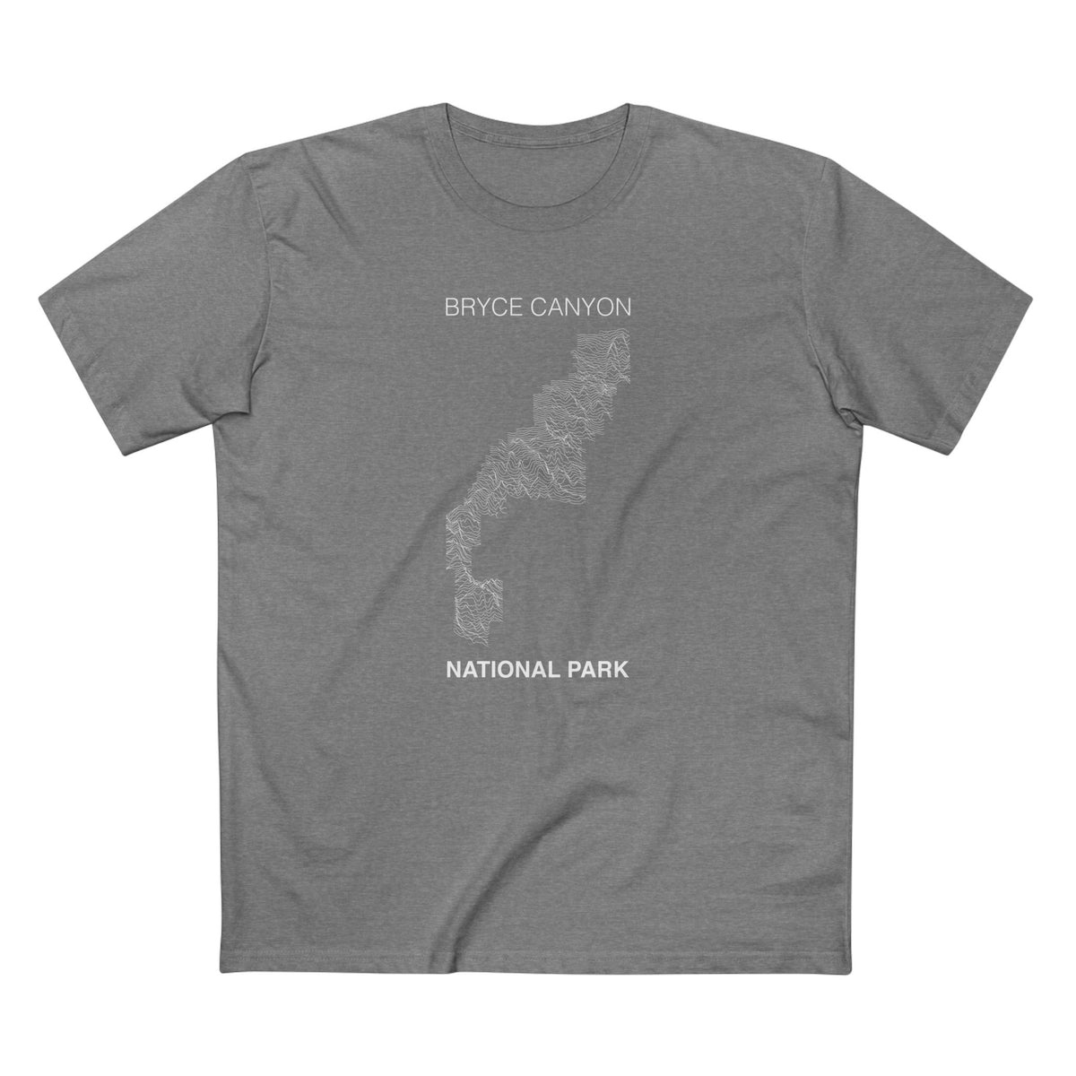 Bryce Canyon National Park T-Shirt Lines in Athletic Heather