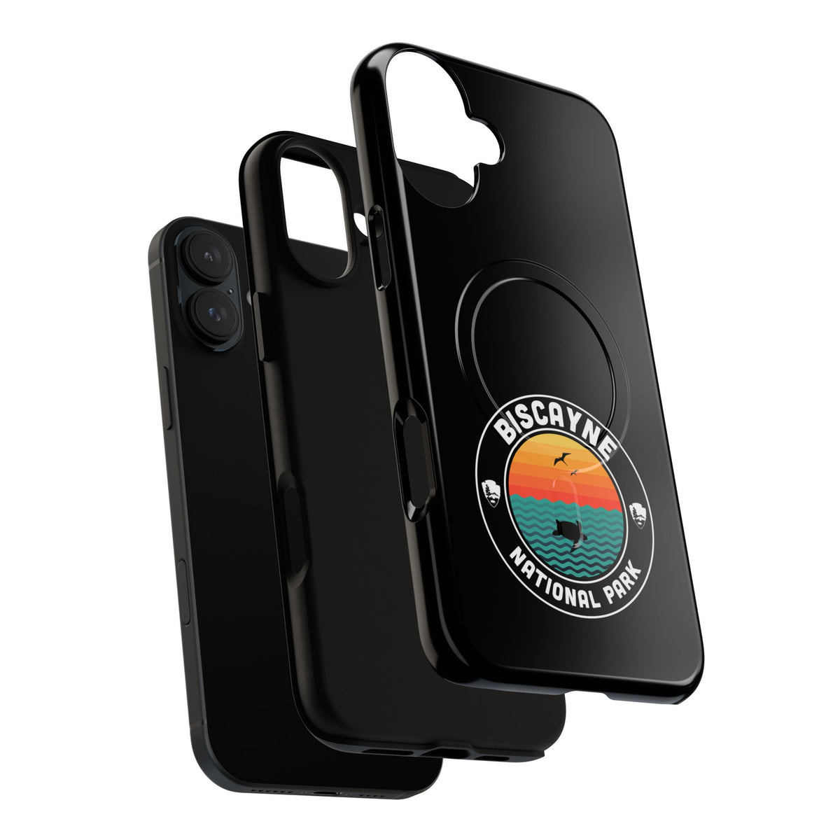 Biscayne National Park iPhone Case with MagSafe - Round Emblem Design