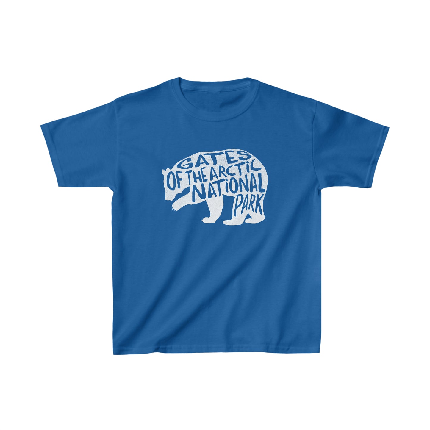 Gates of the Arctic National Park Child T-Shirt - Grizzly Bear Chunky Text