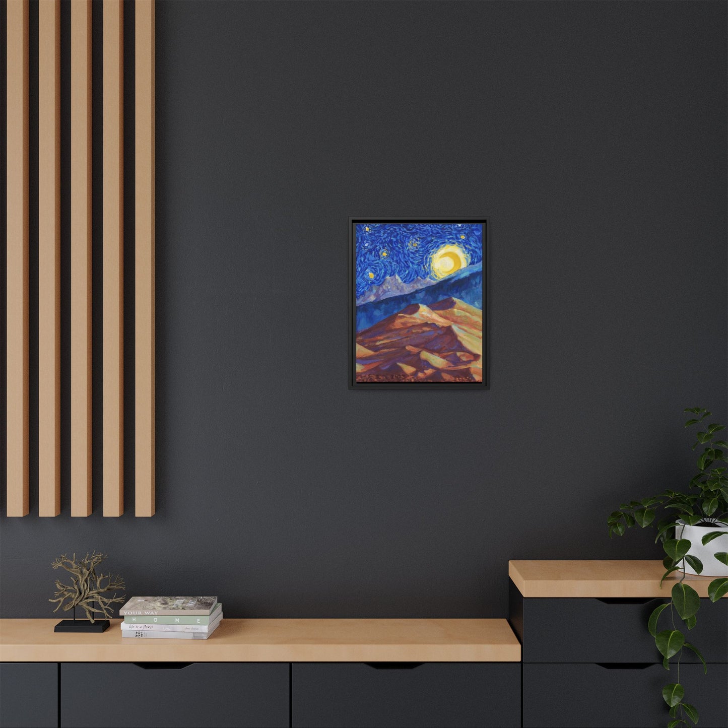 Great Sand Dunes National Park Framed Canvas - The Starry Night