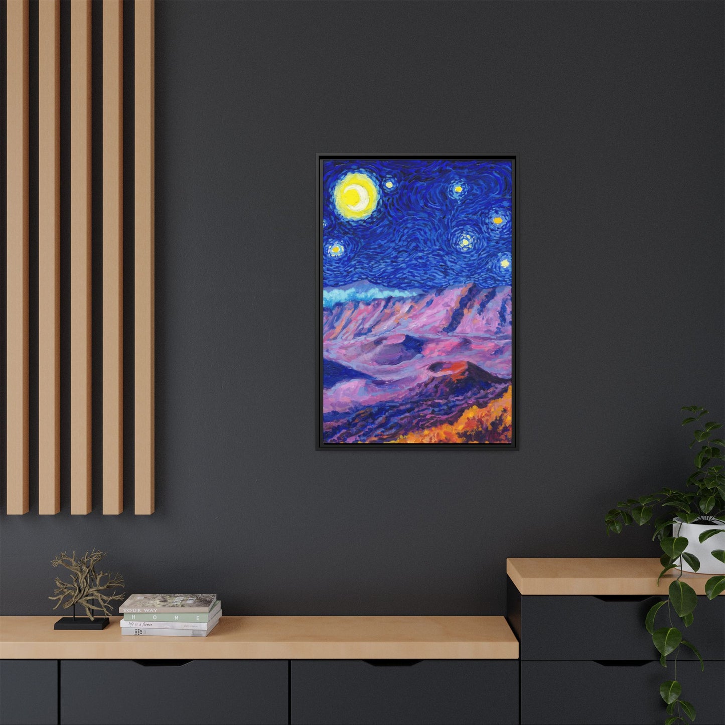 Haleakala National Park Framed Canvas - The Starry Night